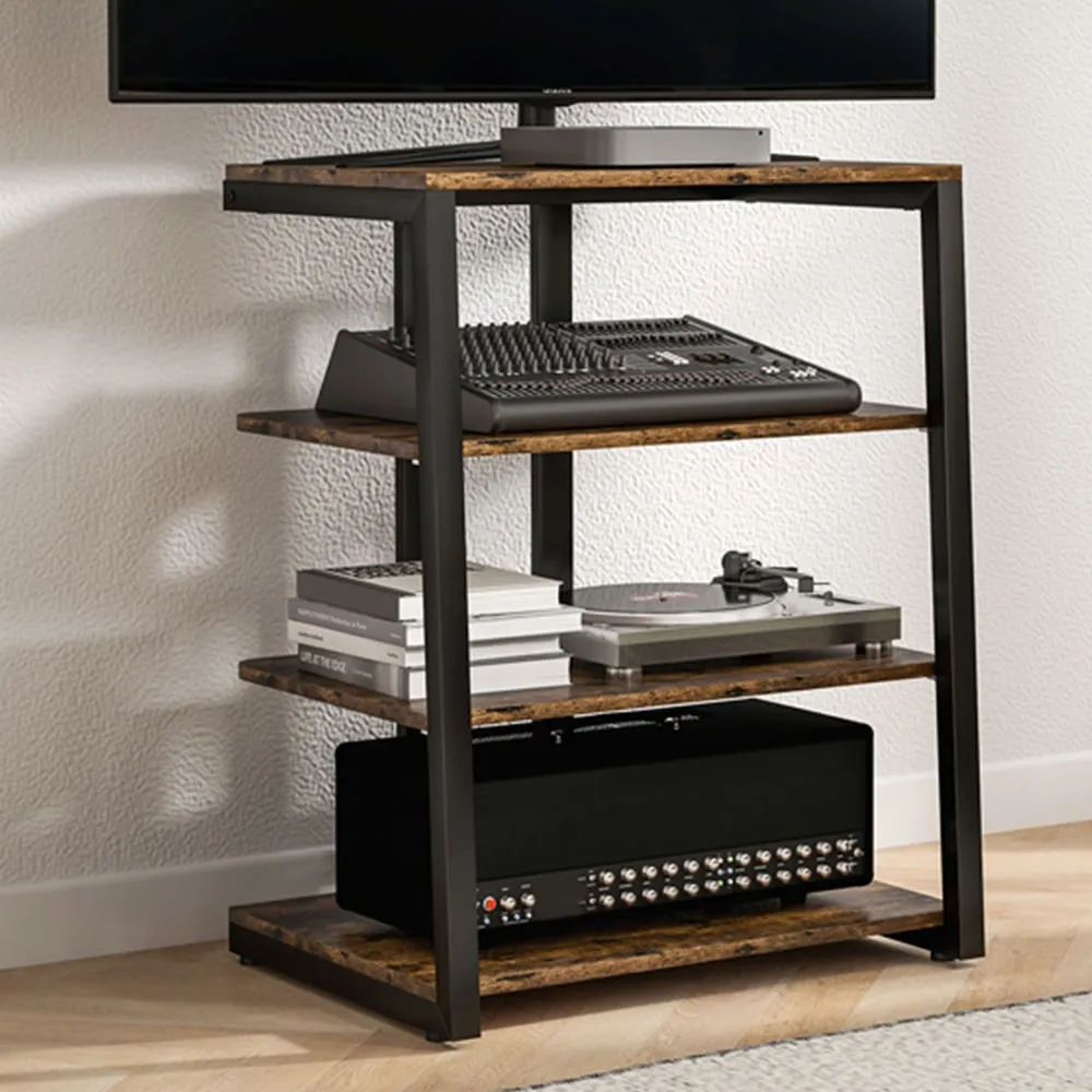 4-Tier HiFi Rack Stand - Brown
