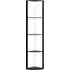 5 Shelf Floor Lamp with RGB LED - Black