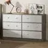6 Drawer Chest of Drawers - White, MDF