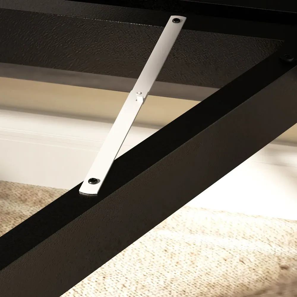 6-Seater Drop Leaf Mobile Dining Table - Grey