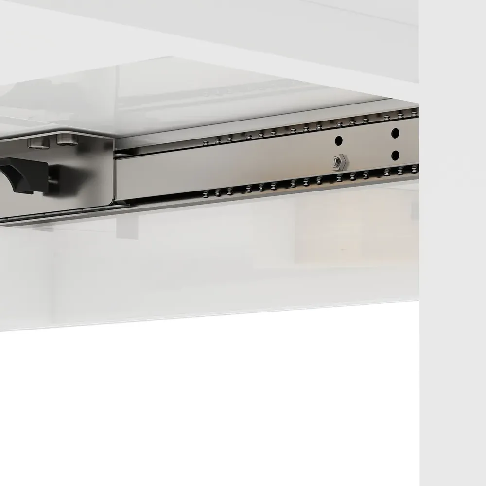 6-Seater Extendable Dining Table - White, High Gloss