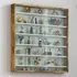 7-Tier Wall Display Cabinet with Glass Doors - Brown
