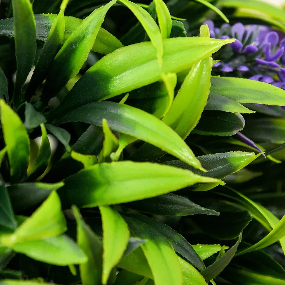 70cm Lavender Ball Tree Artificial Plants 2 Pack - Green