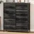 8 Drawer Chest of Drawers with Pockets - Black, Fabric