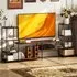 8 Shelf TV Unit - Brown