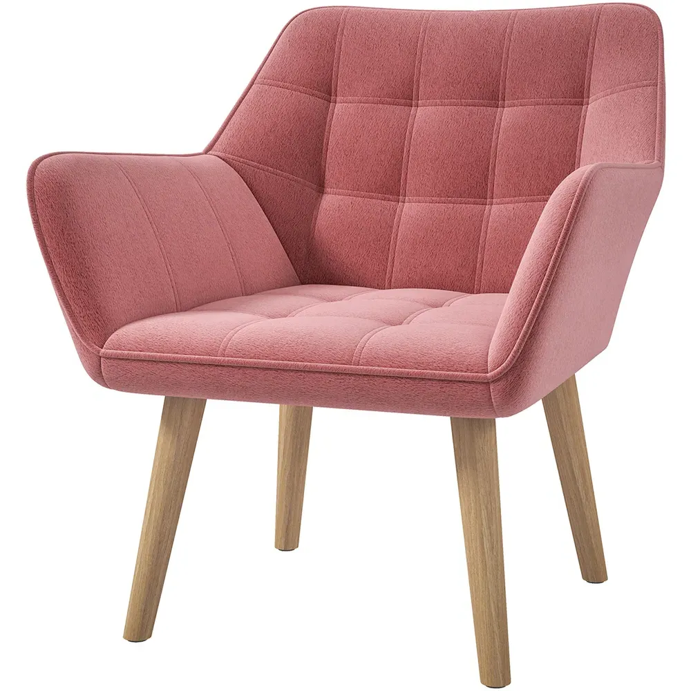 Accent Armchair - Pink, Velvet