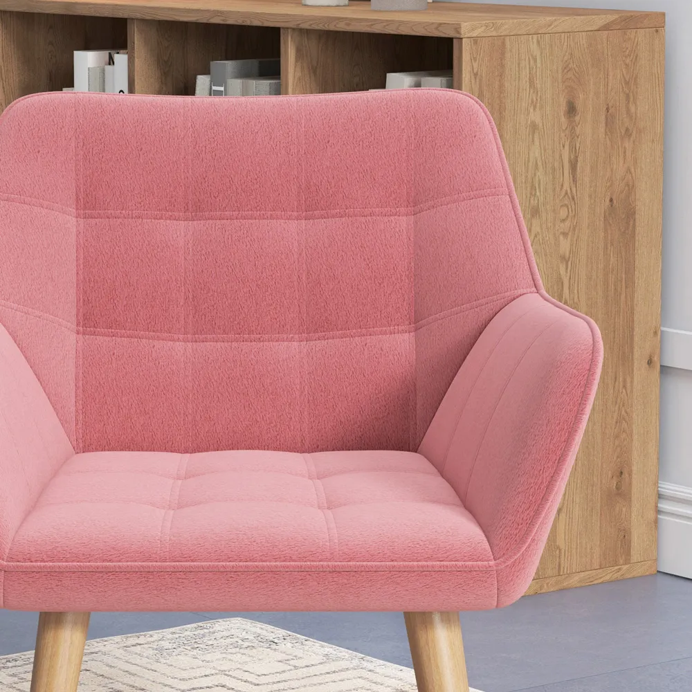 Accent Armchair - Pink, Velvet