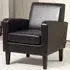 Accent Armchair with Rubber Wood Legs - Brown