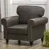 Accent Chair with Nailhead Trim - Brown, Fabric