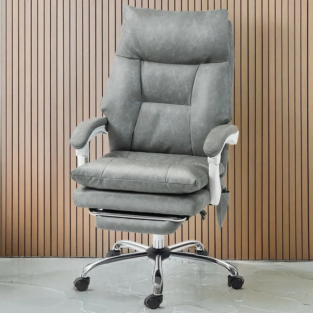 Adjustable Desk Chair with Lumbar Support - Grey image