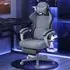 Adjustable Height Recliner Chair - Grey, Velvet