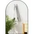Arch Wall Mirror with Steel Frame - Black
