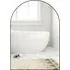 Arch Wall Mirror with Steel Frame - Black