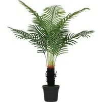 Areca Palm Tree Artificial Plant with Pot - Green