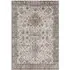Beige Floral Non Slip Rug - Yellow, Flannel