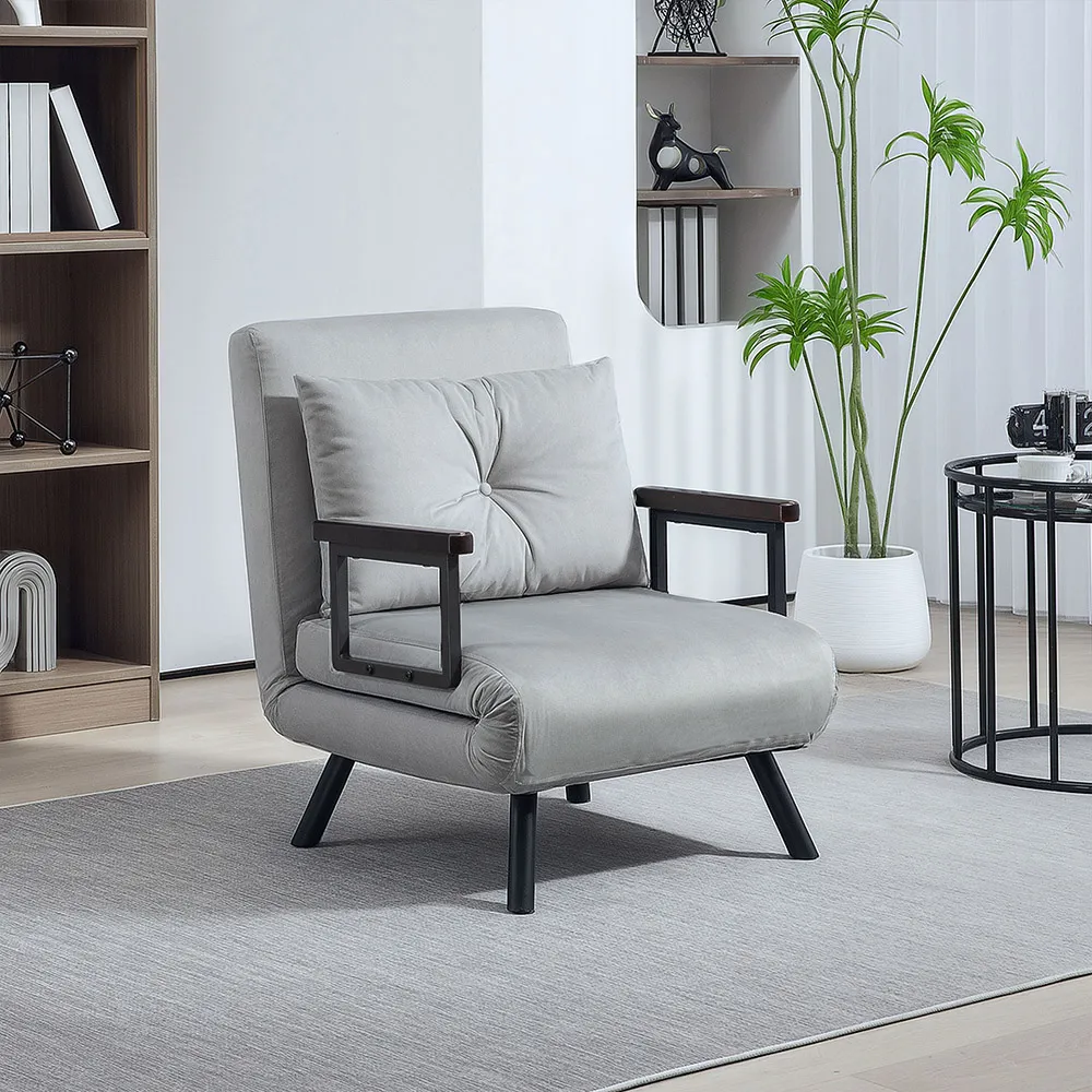 Click Clack Single Bed Chair - Grey