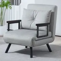 Click Clack Single Bed Chair - Grey