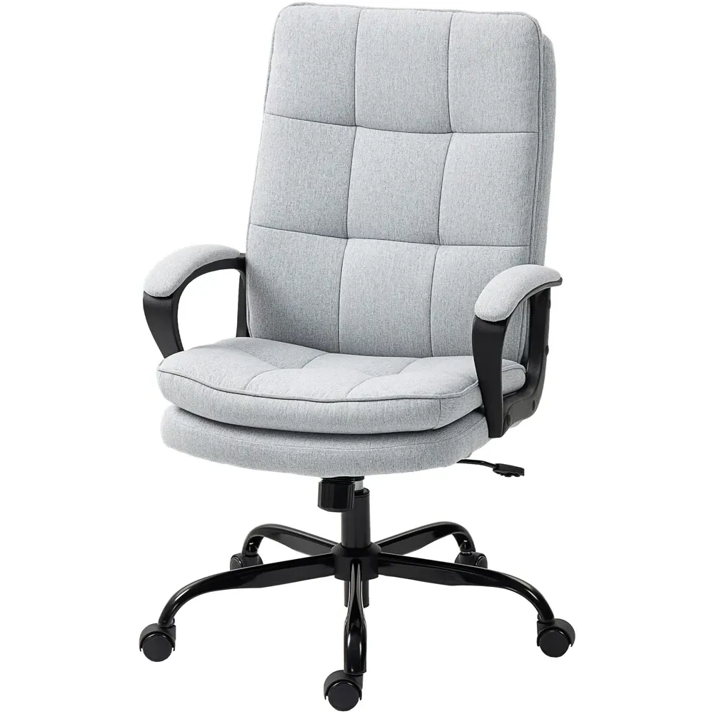 Computer Desk Chair - Light Grey, Fabric