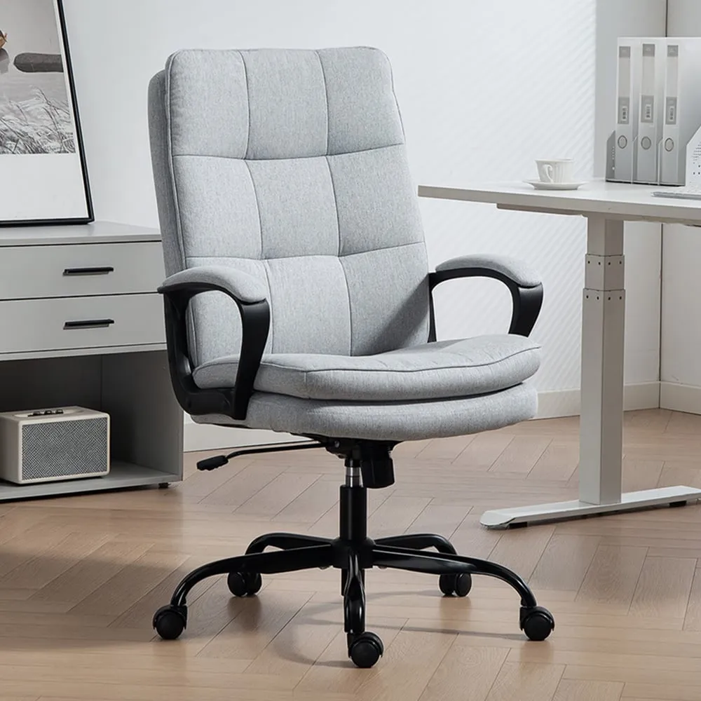 Computer Desk Chair - Light Grey, Fabric image