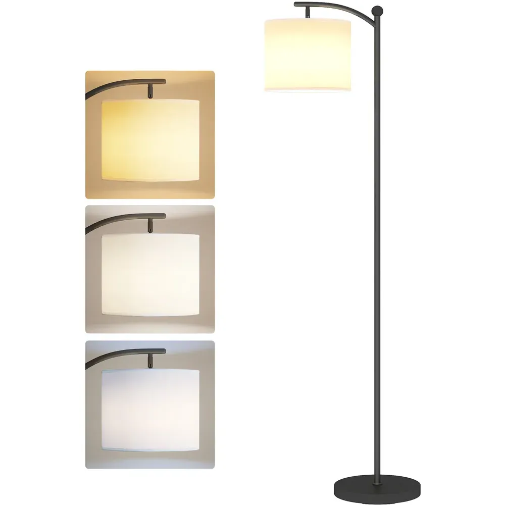 Dimmable LED Floor Lamp with 11 Colour Temperature - Black