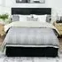 Double Ottoman Bed with Adjustable Headboard - Black, Velvet