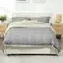 Double Ottoman Bed with Adjustable Headboard - Cream, Velvet