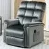 Electric Power Lift Recliner Armchair - Grey, Velvet