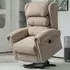 Electric Power Lift Recliner Armchair - Khaki, Velvet