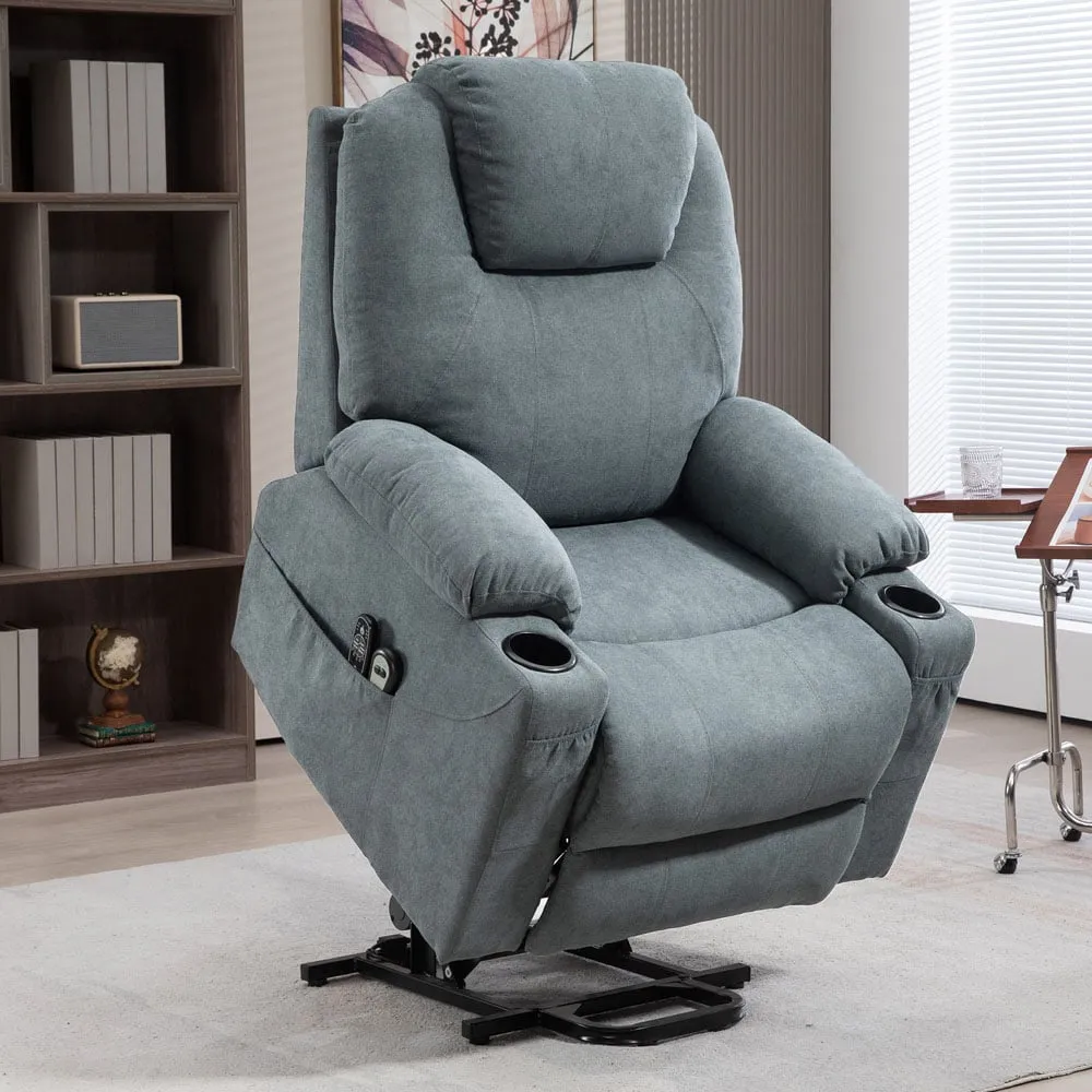 Electric Recliner Lift Chair with Massage - Grey image