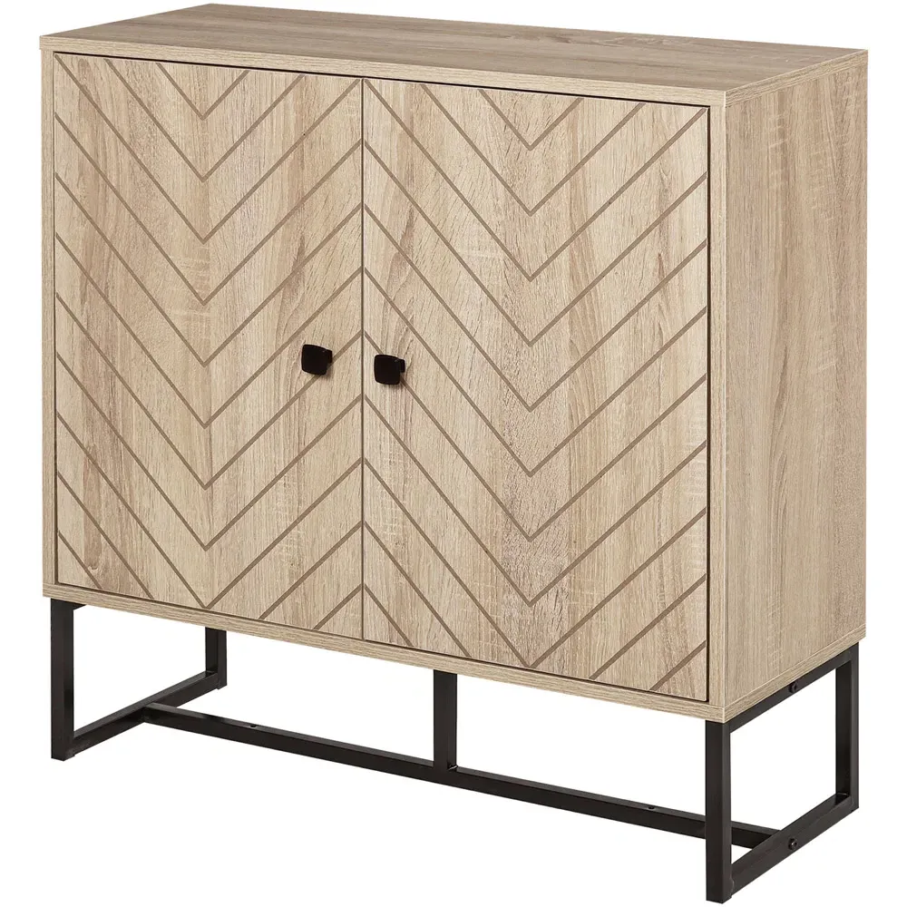 Embossed Arrow Storage Cabinet - Yellow