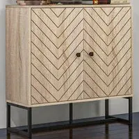 Embossed Arrow Storage Cabinet - Yellow