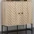 Embossed Arrow Storage Cabinet - Yellow