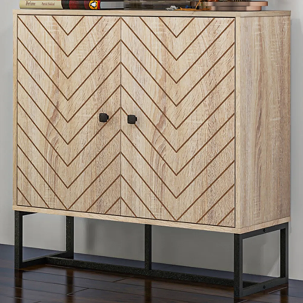 Embossed Arrow Storage Cabinet - Yellow image