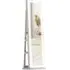 Full Length Mirror 360° Swivel Jewellery Cabinet - White