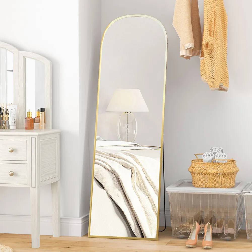 Full Length Mirror - Gold, Aluminium Alloy