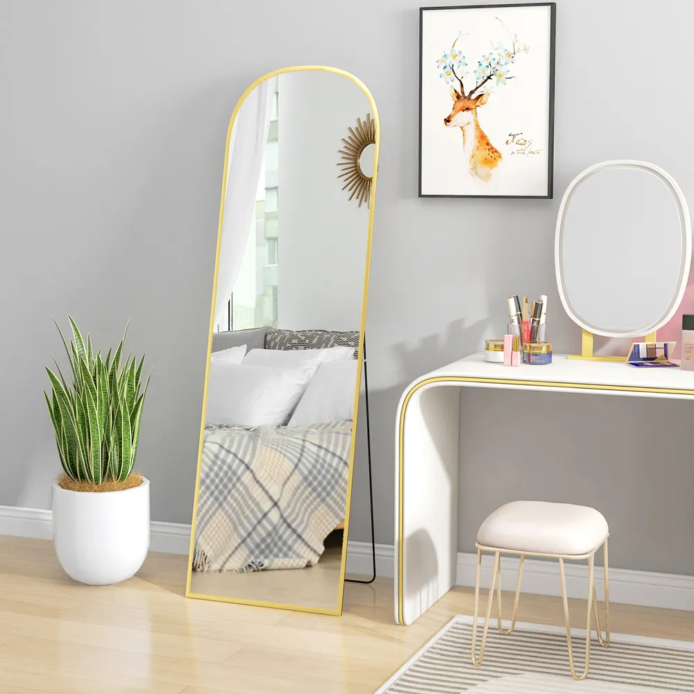 Full Length Mirror - Gold, Aluminium Alloy