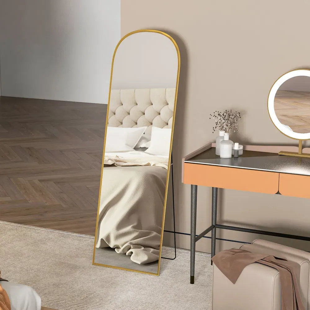 Full Length Mirror - Gold, Aluminium Alloy