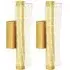 Geometric LED Wall Light 2 Pack - Gold, Metal