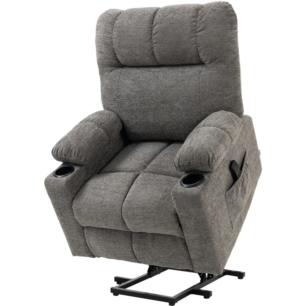 Heavy Duty Electric Recliner Lift Chair - Grey