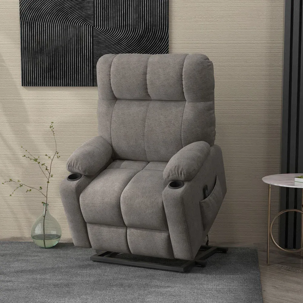 Heavy Duty Electric Recliner Lift Chair - Grey