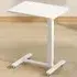 Height Adjustable Standing Laptop Desk with Wheels - White