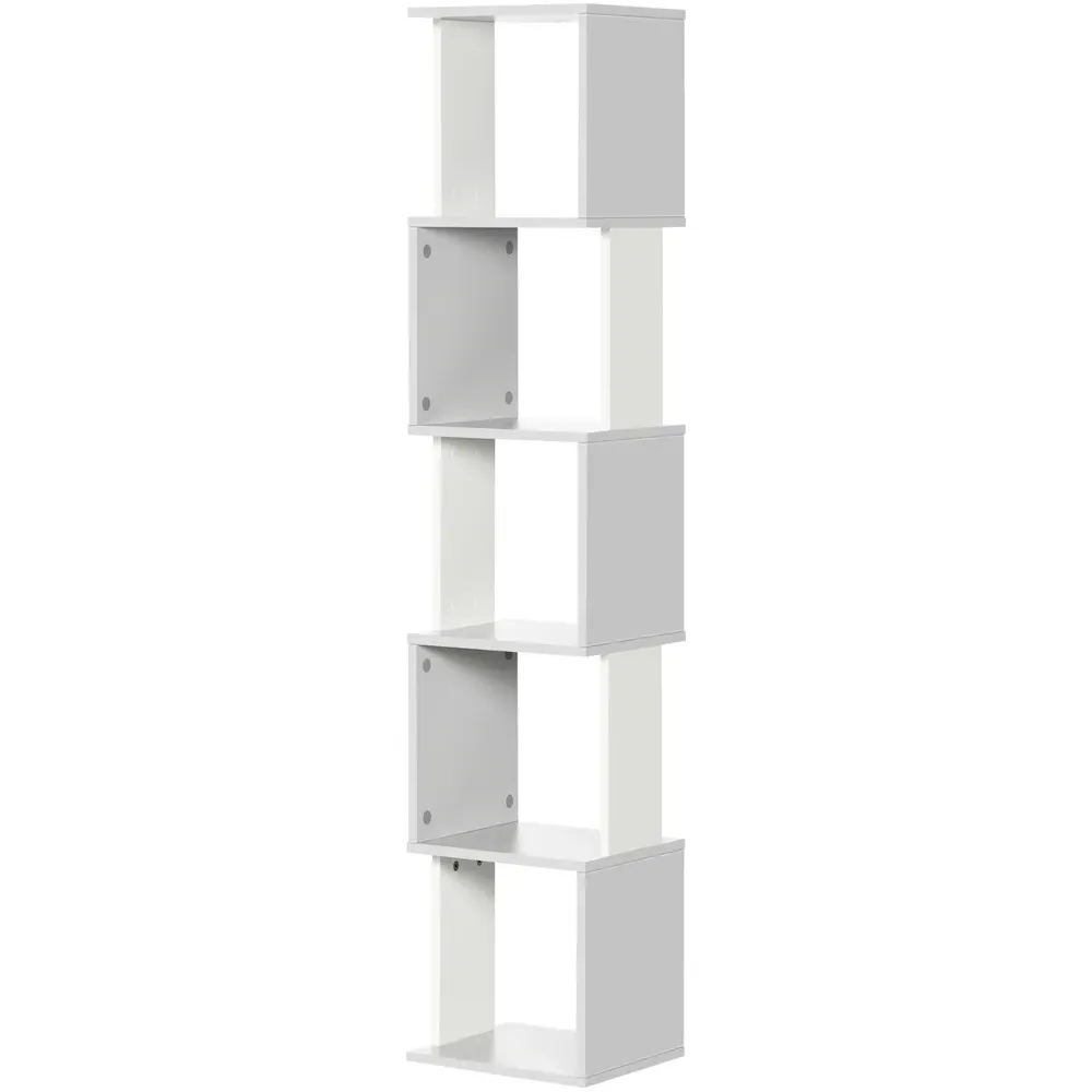 HOMCOM 5 Tier Bookshelf - Grey