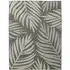 Leaf Pattern Rug 170 x 120cm - Grey, Polypropylene