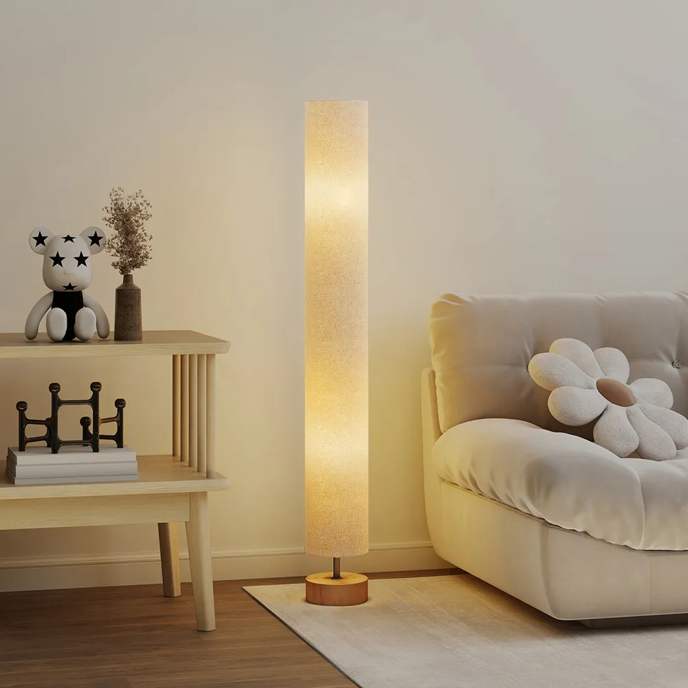 LED Floor Lamp with 3 Colour Temperatures - Grey