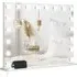 LED Hollywood Vanity Mirror with 10X Magnification - White
