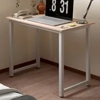 Metal Frame Computer Desk - White