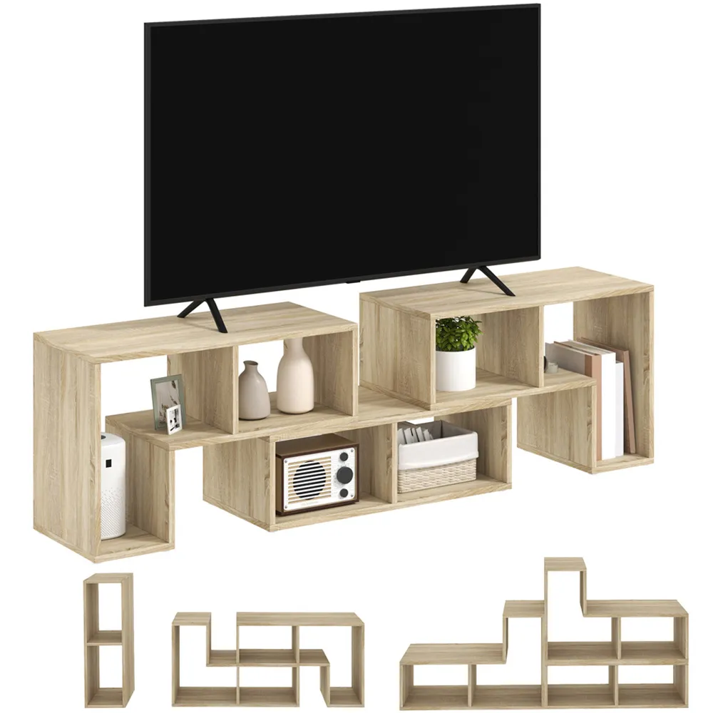 Modular TV Unit with Storage - Grey