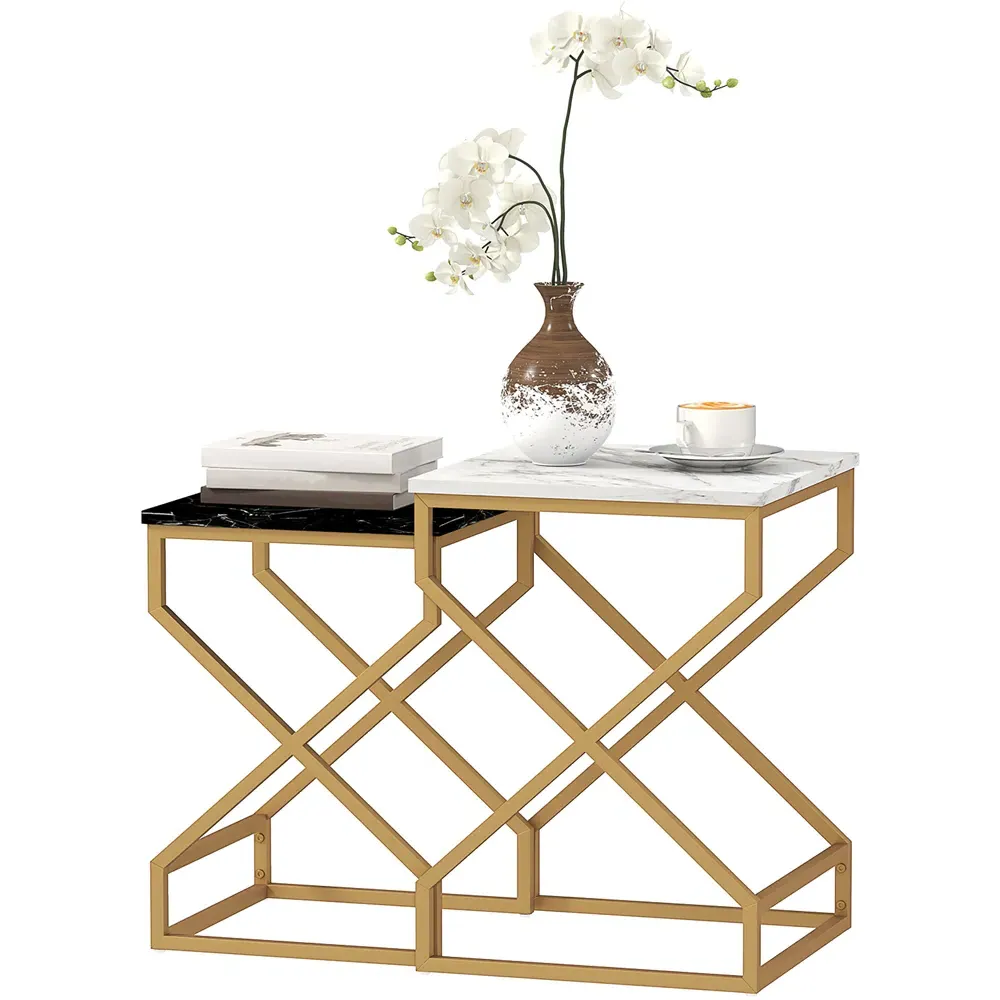 Nesting Tables Set of 2 - Black, Steel