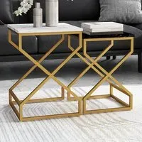 Nesting Tables Set of 2 - Black, Steel