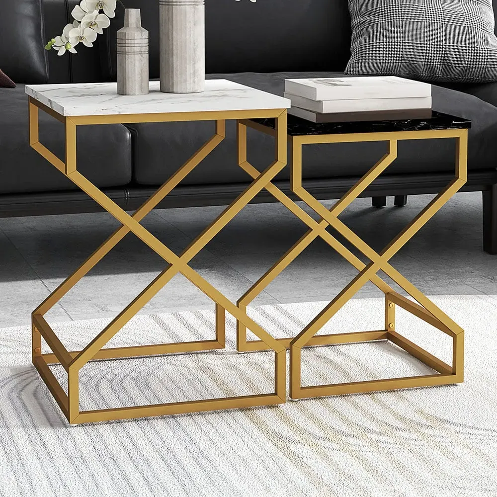 Nesting Tables Set of 2 - Black, Steel image